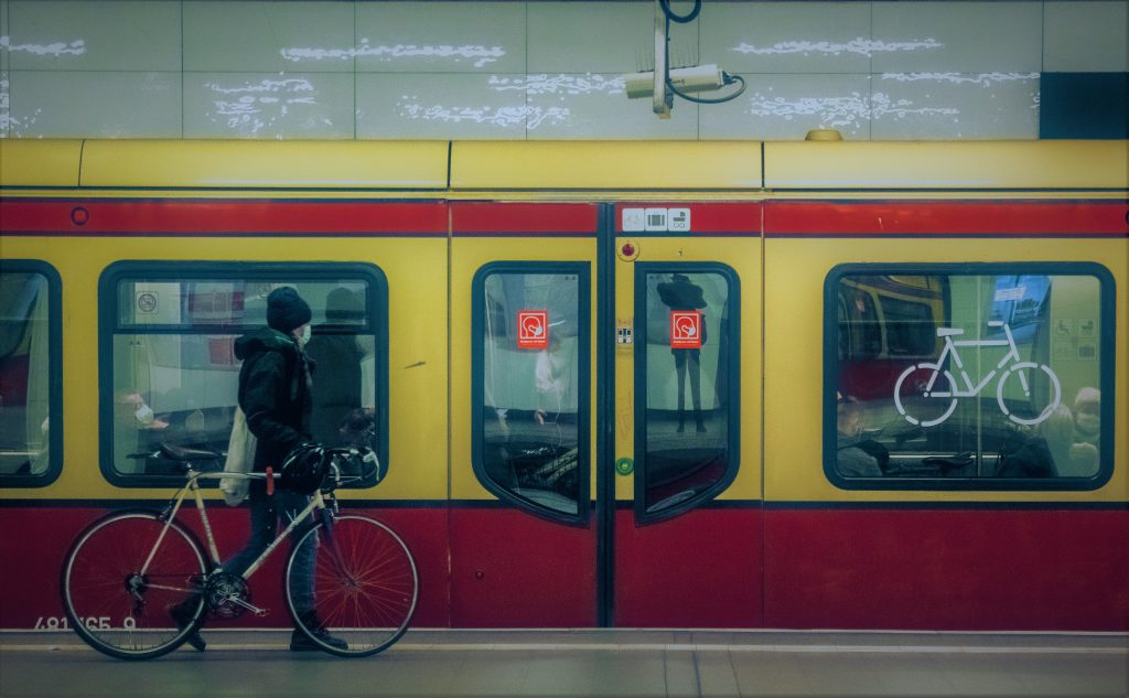 Berlin Street Photography, Bahnhof Ubahn with bikes. Copyright; Sean P. Duham , 2021