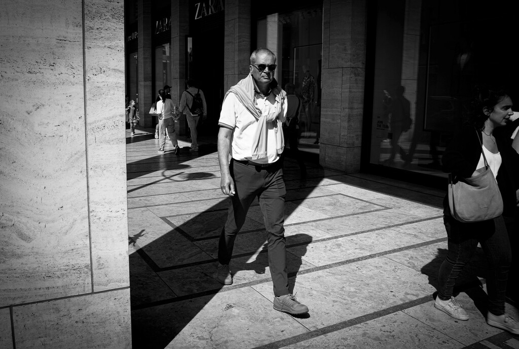 Walking Man in Berlib, Friedrichstrasse 2022 - Street Photography by Sean P. Durham 2022