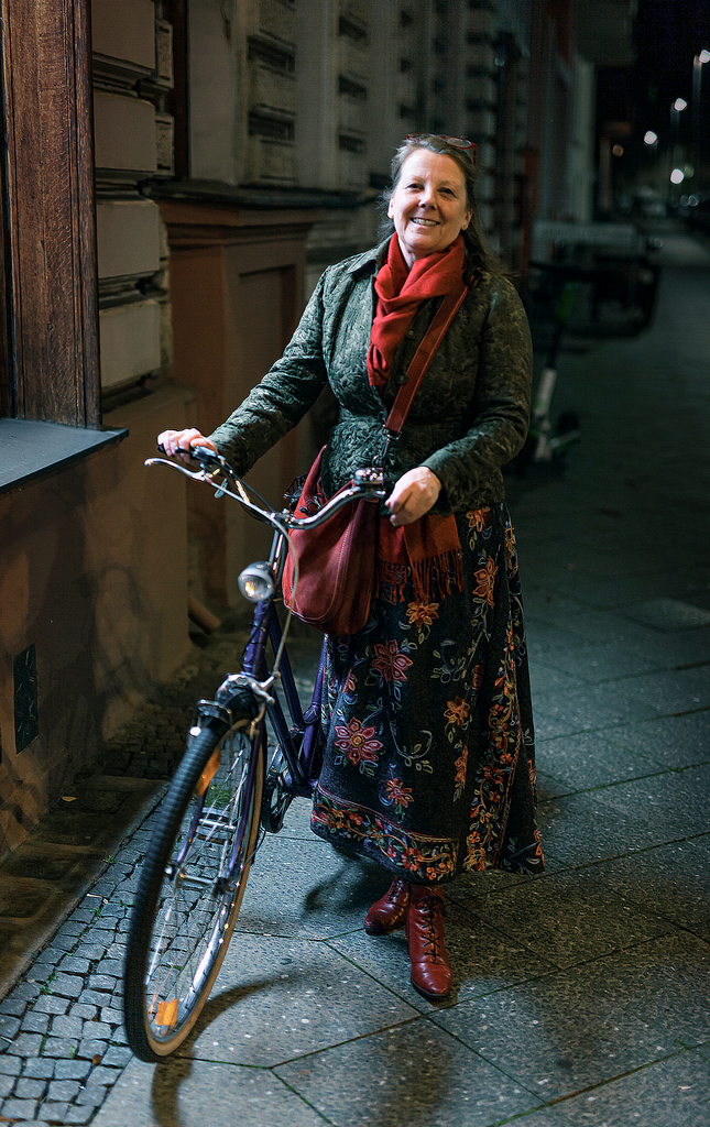 Kreuzberg Gal, Deborah and Bicycle. Copyright; Berlin Street Photography, Sean P. Durham, Berlin, 2020